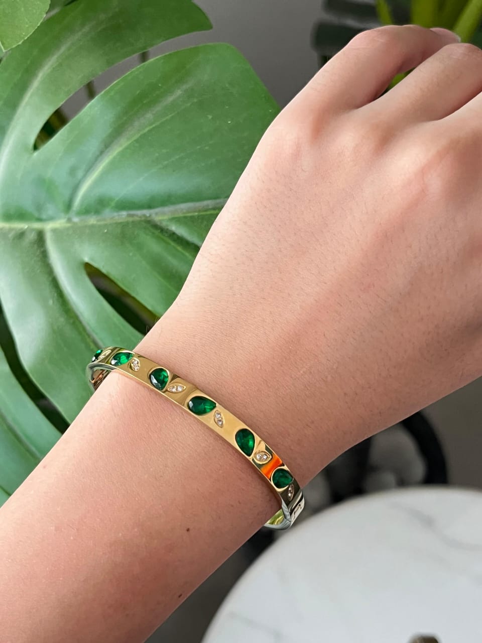 Emerald Whispers Bracelet