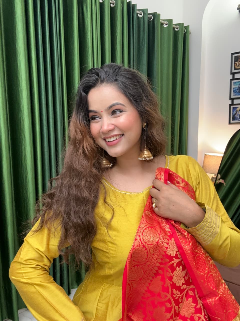 Golden Grace Jhumkas