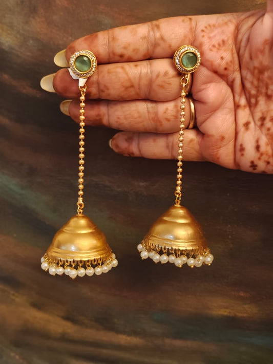 Golden Grace Jhumkas
