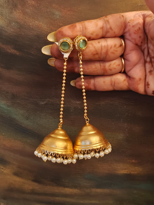 Golden Grace Jhumkas