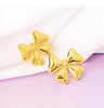 Golden Bow Stud Earrings