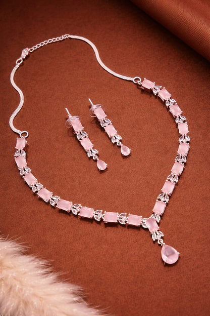 Blush Pink Designer Necklace Set