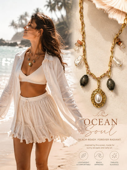 Seaside Whimsy Charm Necklace