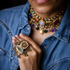 Noor Kundan Statement Ring
