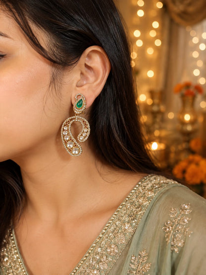 Crystal Designer Drop Earrings