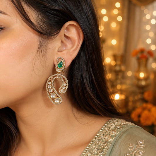 Crystal Designer Drop Earrings