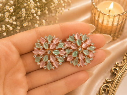 Petal Crystal Statement Studs