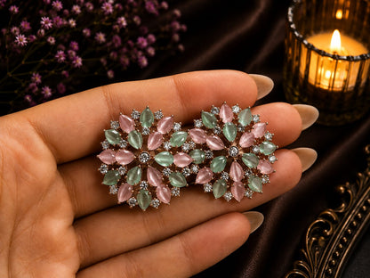 Petal Crystal Statement Studs