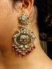 Rajwada Elephant Kundan Drop Earrings