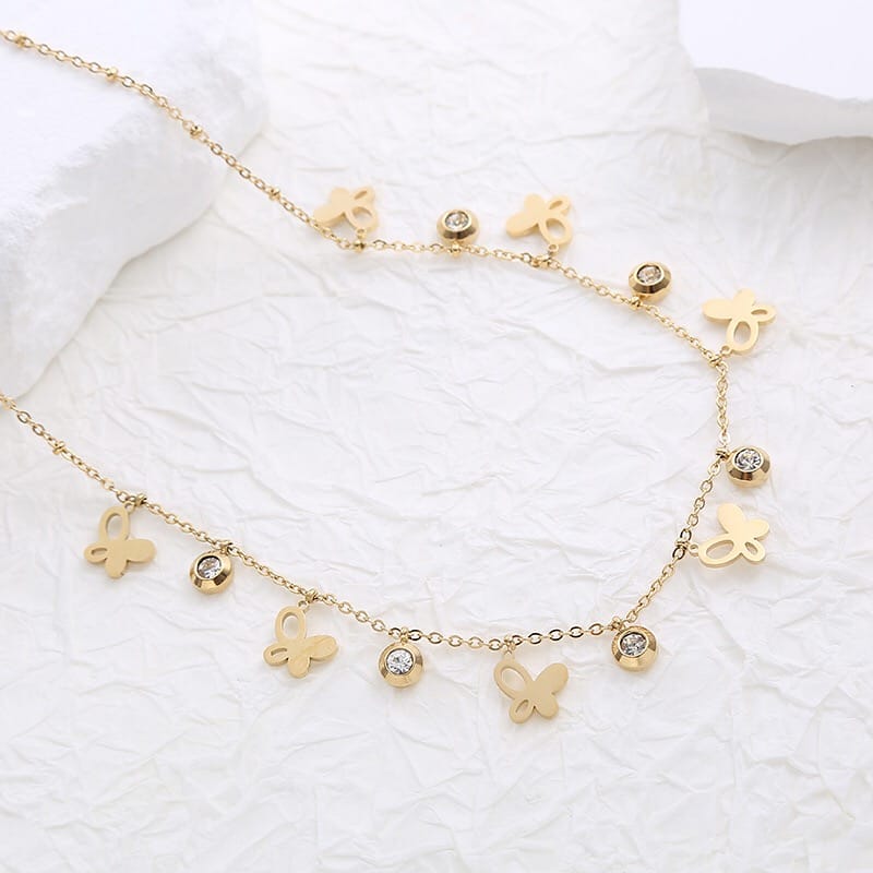 anti tarnish tanmaniya necklace