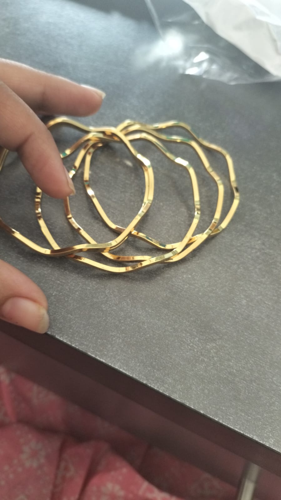 Golden bangles set