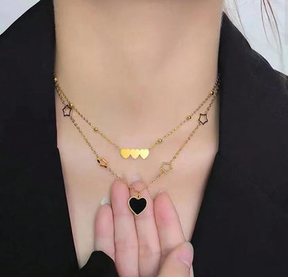 Gold Plated Dual Chain Necklace (DCN04)