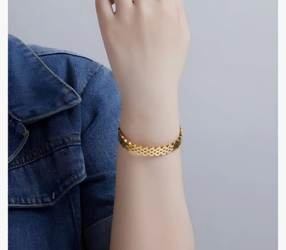 Gold Plated Signature Bracelet