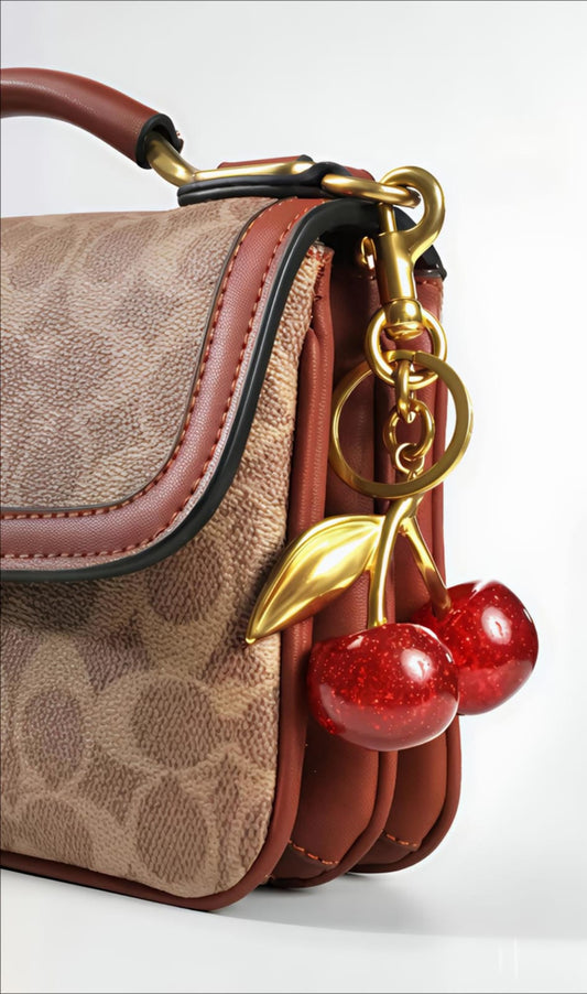 Red Cherry Bag Charm