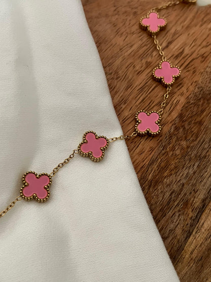 Gold Plated Clover Bracelet