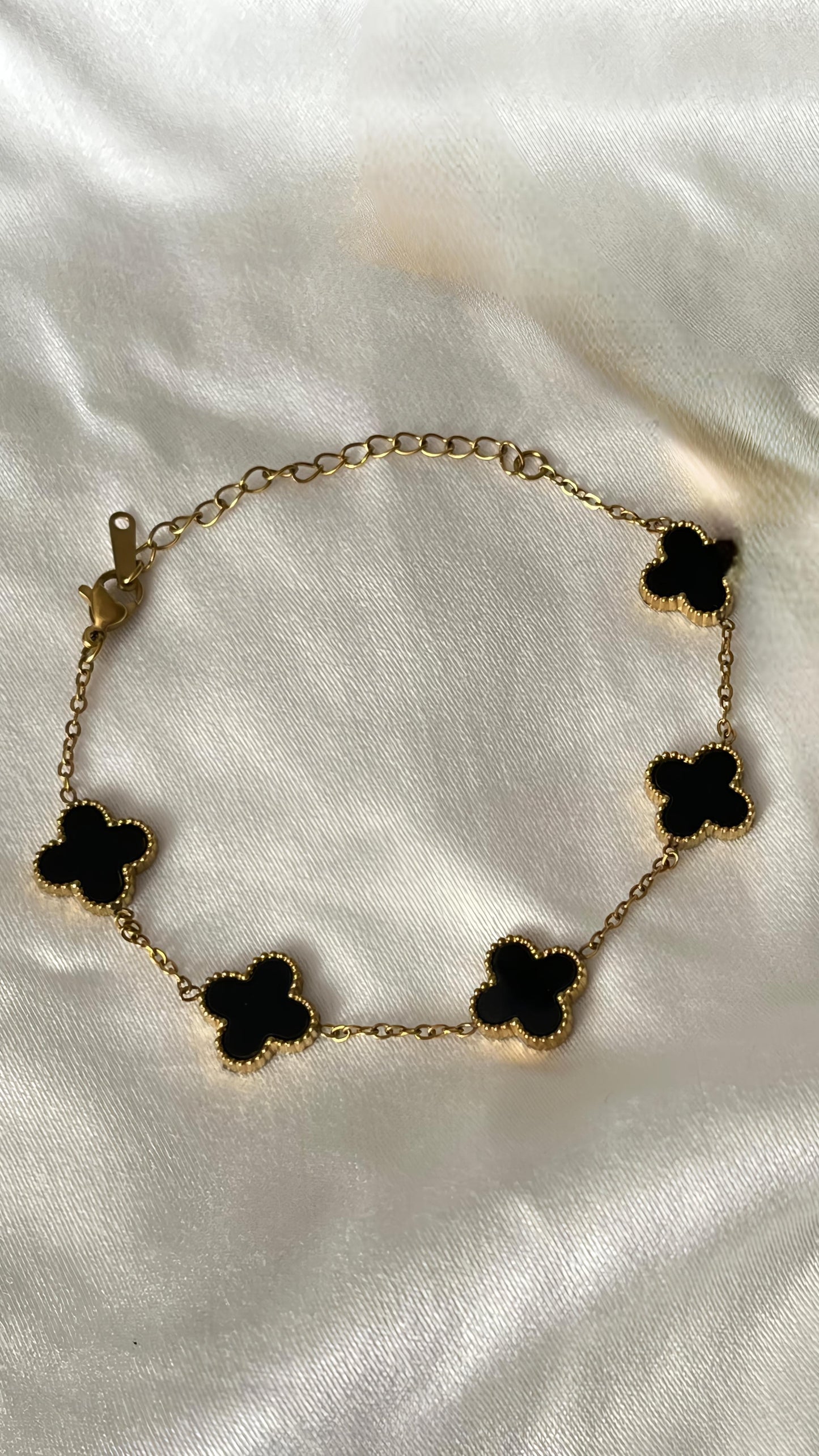 Gold Plated Clover Bracelet