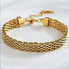 Anti tarnish gold chain bracelet