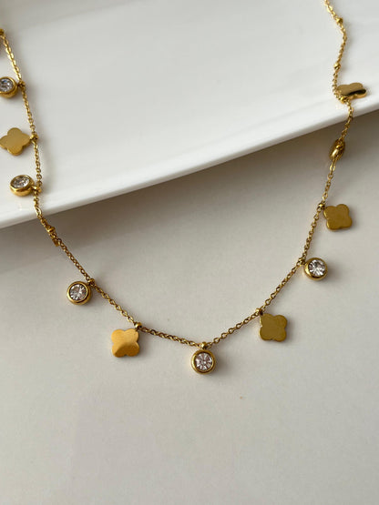 anti tarnish tanmaniya necklace