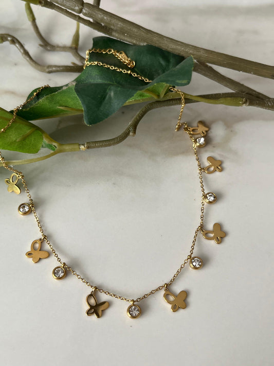 anti tarnish tanmaniya necklace