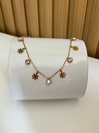 anti tarnish tanmaniya necklace