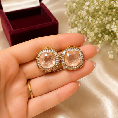 Aura Crystal Halo Statement Studs