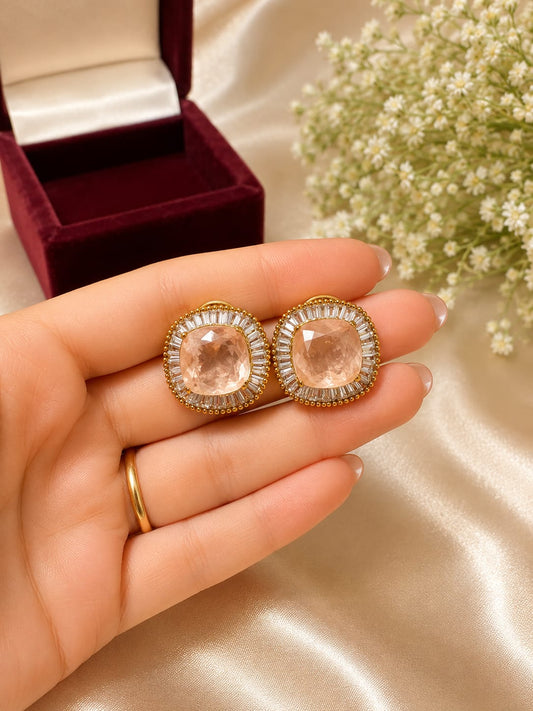 Aura Crystal Halo Statement Studs