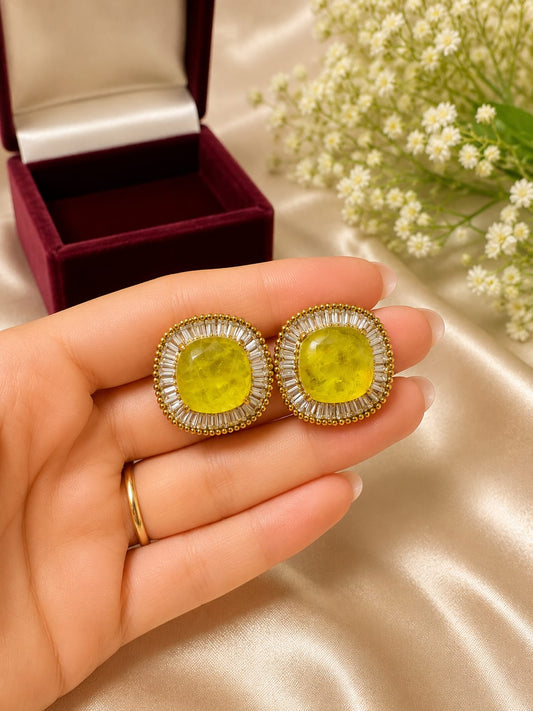 Aura Crystal Halo Statement Studs