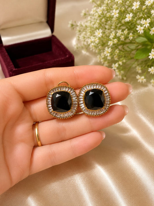 Aura Crystal Halo Statement Studs