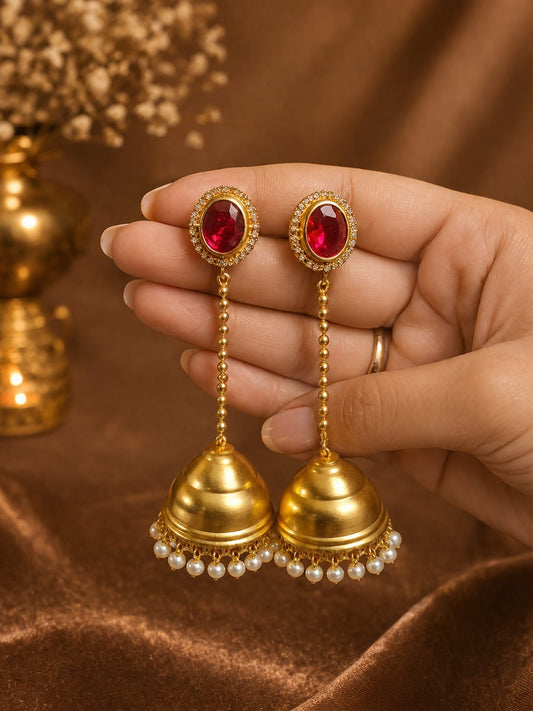 Golden Grace Jhumkas