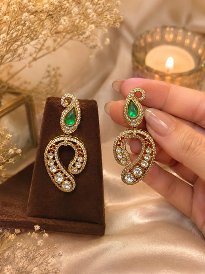 Crystal Designer Drop Earrings