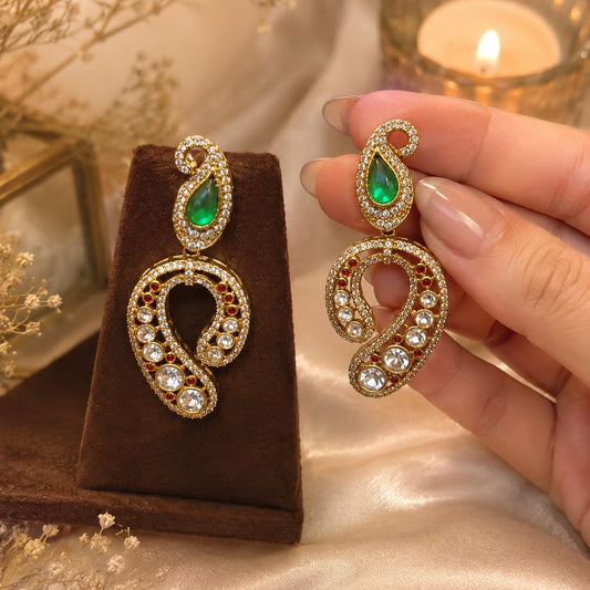 Crystal Designer Drop Earrings