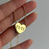Gold Plated Heart Shaped 1111 Pendant