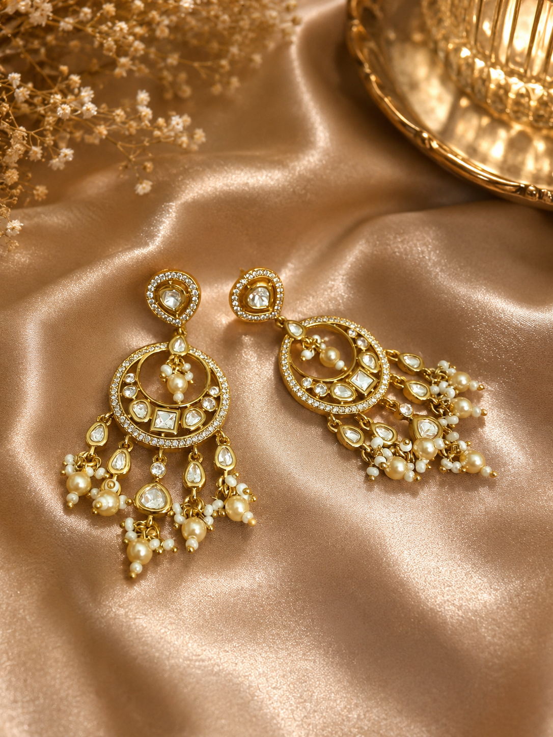 noor pearl drop earrings