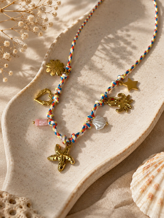 Seaside Whimsy Charm Necklace