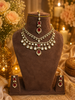 Statement Red Stone Kundan Polki Set
