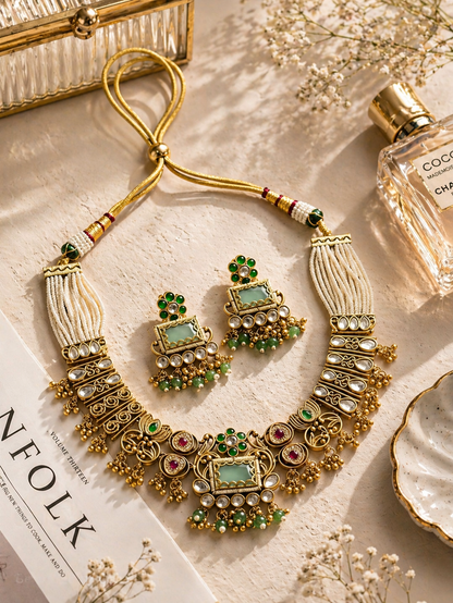 Emerald Rajwada Elegance Set