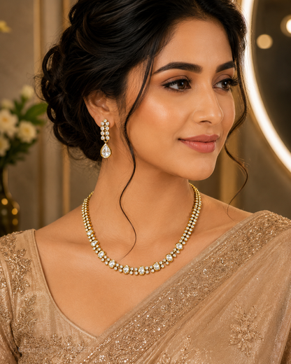 Minimal And Classy Kundan Set