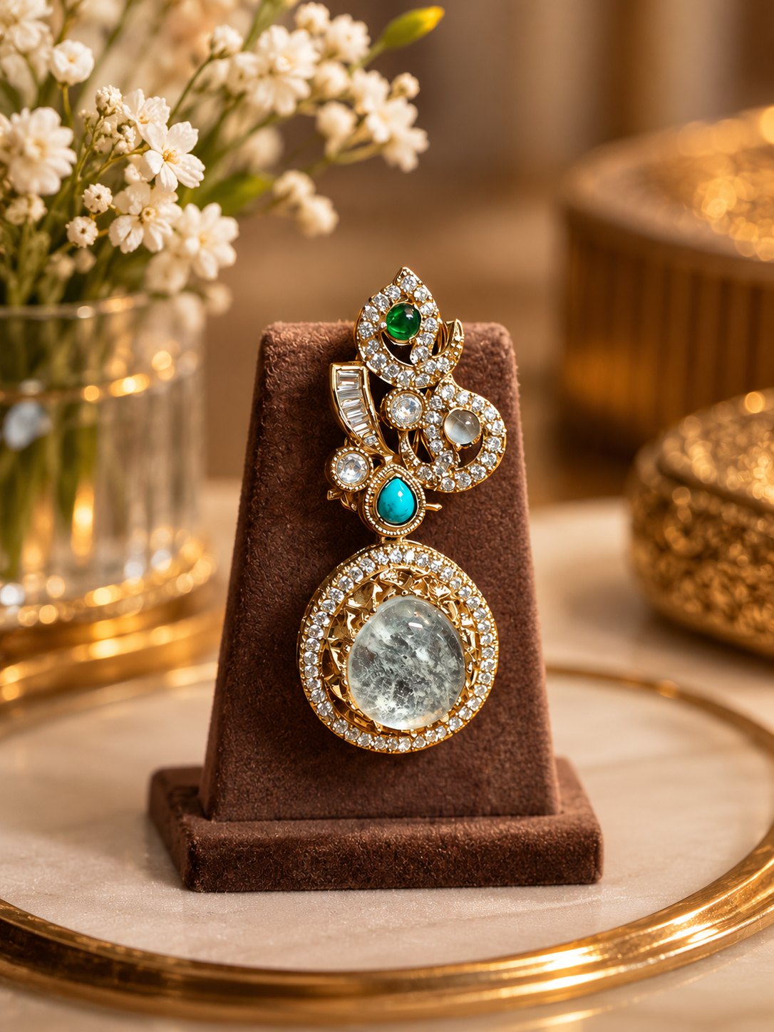 sabhya inspired rang mahal statement set