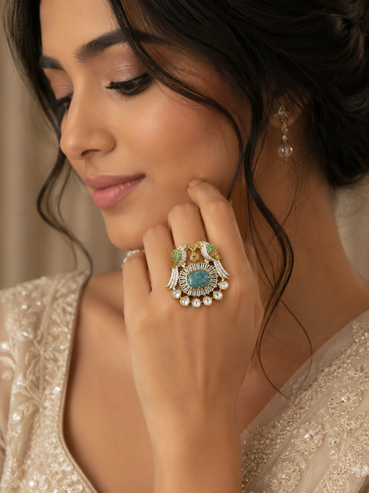 Celeste Twin Bird Ring