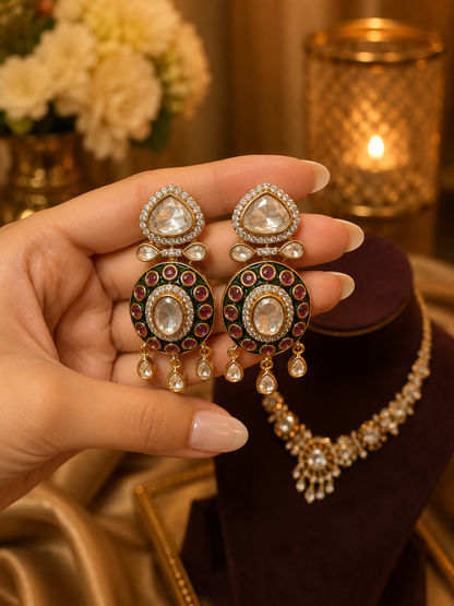 Meher Polki Elegance Necklace Set