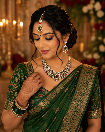 Maharani Polki Statement Necklace Set