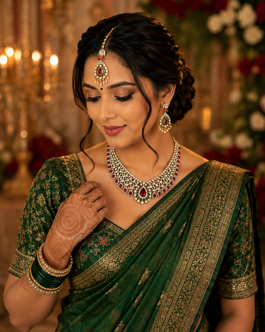 Maharani Polki Statement Necklace Set